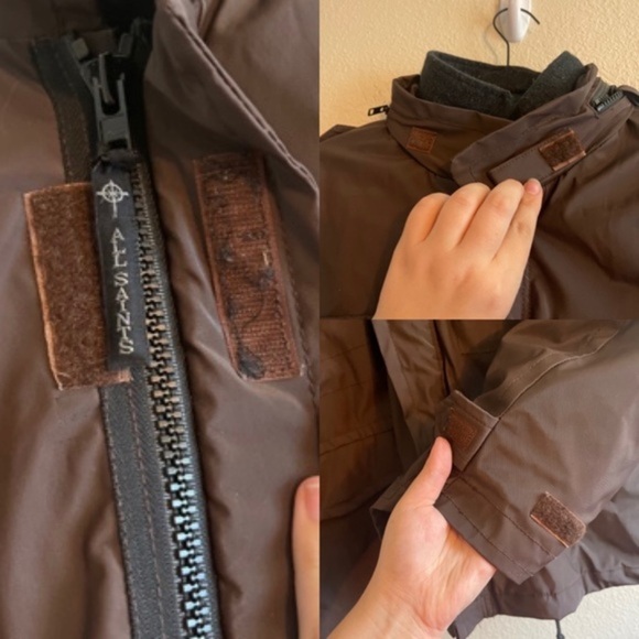 All Saints Heavy Winter Field Jacket with Zip In Liner Men's Size Medium - Picture 6 of 15